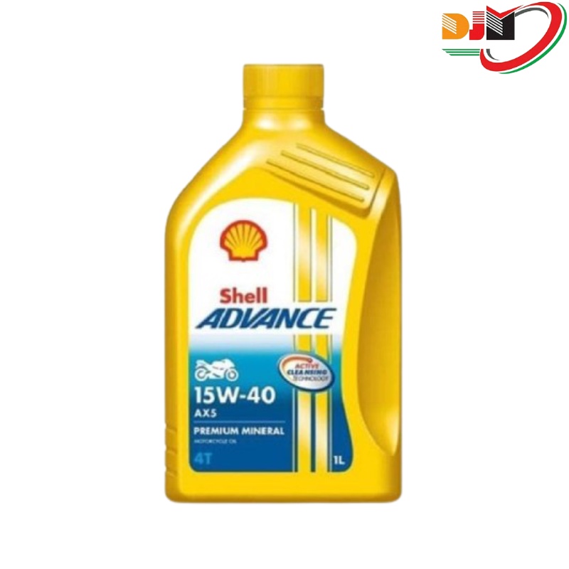 Oil Shell Advance AX5 4T Oil 15W40 1L Original