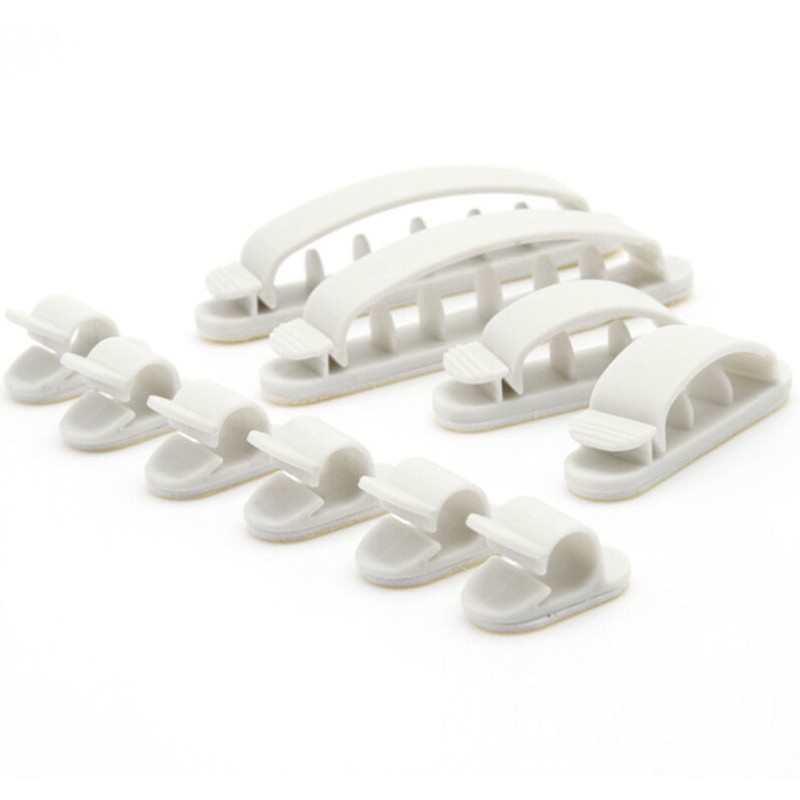 Kabel Clip Organizer 10 pcs / Cable Clip Organizer Komputer Handphone AC-005