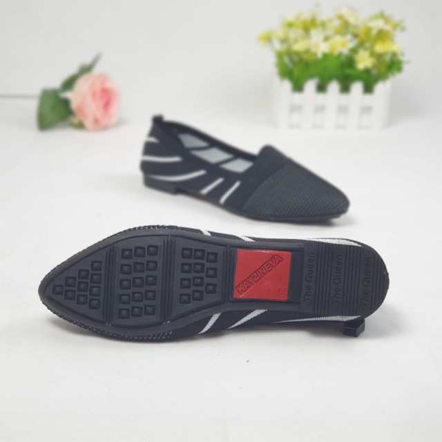 KAYZINEVA Sepatu Flat Rajut Import Wanita CC 01