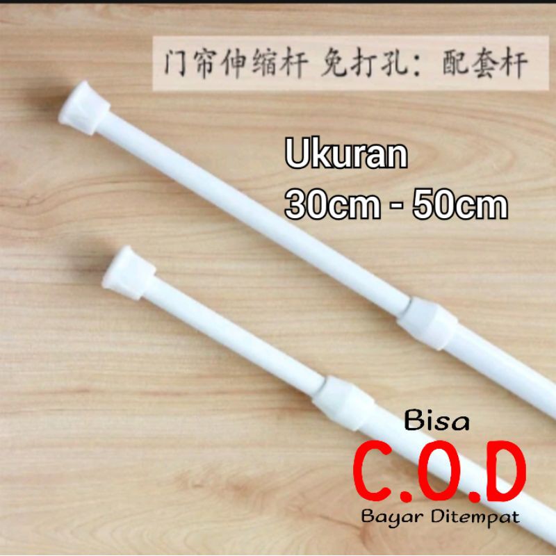 TIANG FLEKSIBEL GORDEN PINTU/TIANG KAMAR MANDI/BATANG GORDEN/TIANG FLEXIBEL GORDEN/TIRAI/HORDENG