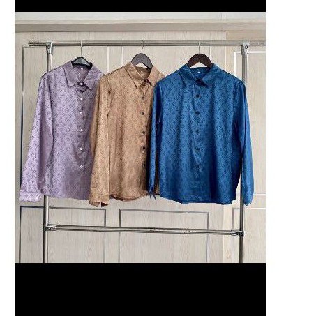 Kemeja LV satin premium bangkok ori