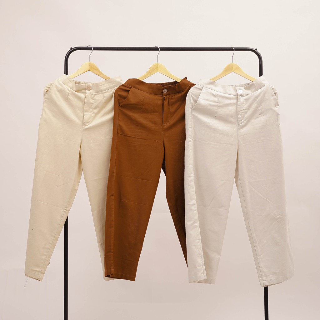 KULOT MINKA LINEN RAMI PANTS CELANA KANTOR DAILY PREMIUM B209 CO