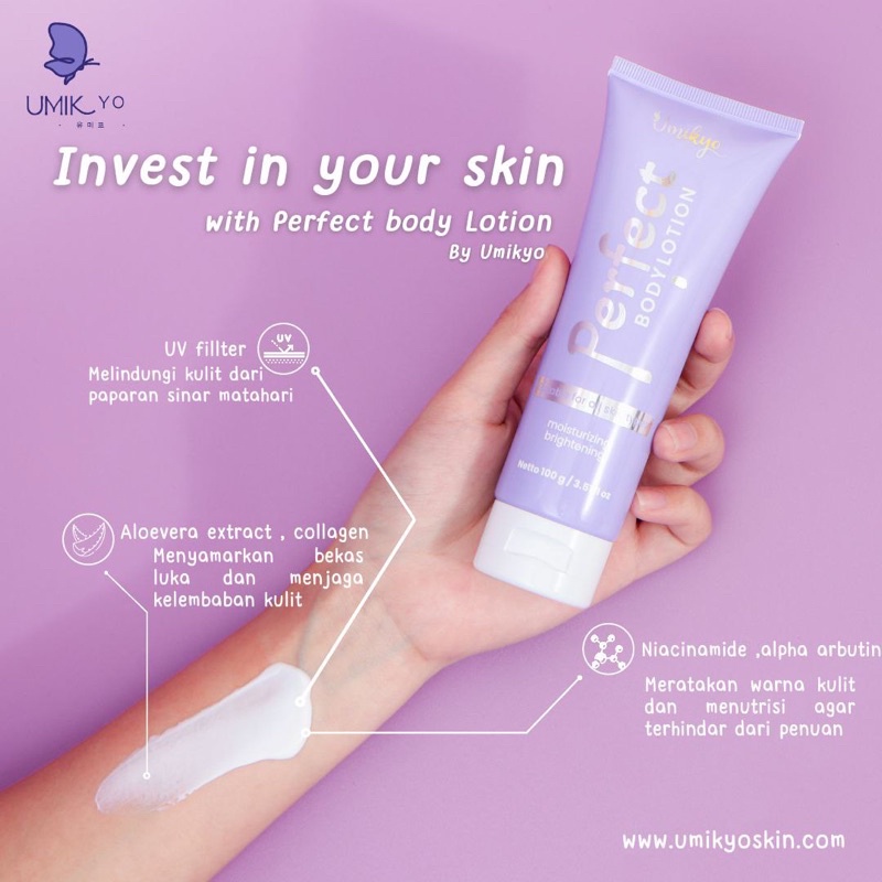 BODY LOTION PERFECT WHITENING UMIKYO