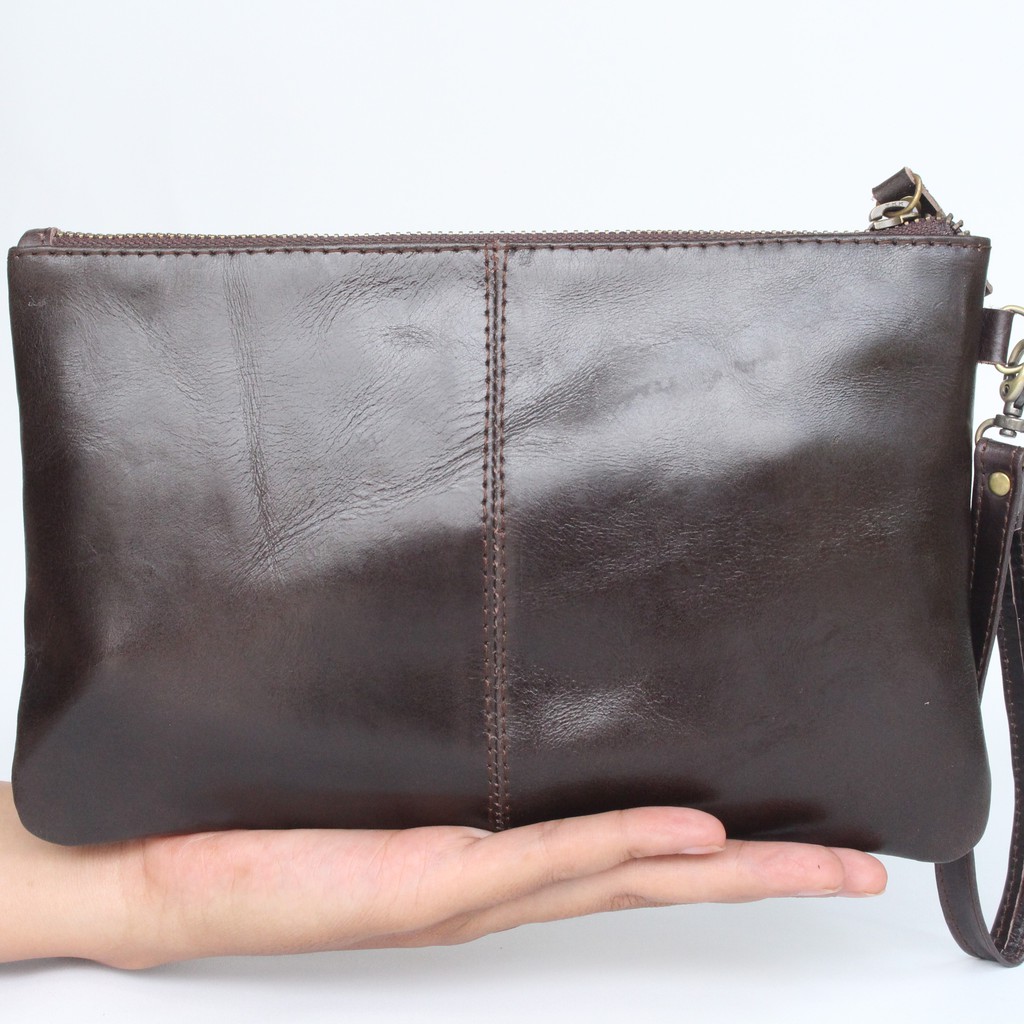 POUCH KULIT ASLI WANITA MALIKA / FREE GRAVIR NAMA