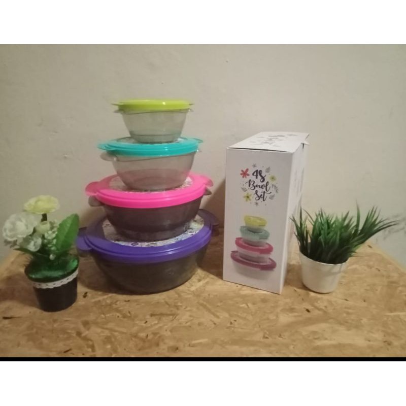 bowl set 4 biggy plastik