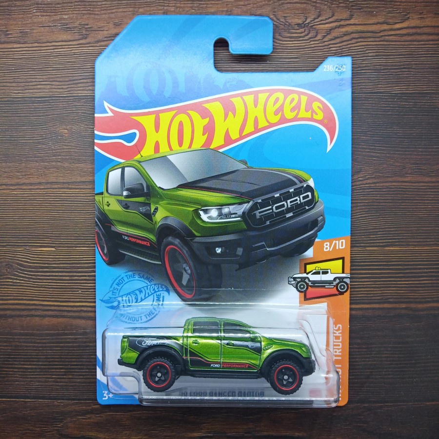 HOT WHEELS 19 FORD RANGER RAPTOR HIJAU HW HOT TRUCKS KADO MAINAN MINIATUR MOBIL MOBILA OFF ROAD LIMI
