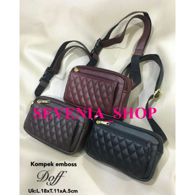 Tas Kulit P.U Kompek Emboss