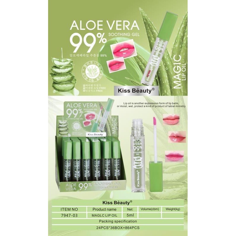 [ ECER ] LANMIKA &amp; KISSBEAUTY ALOEVERA SHOOTING GEL 99%