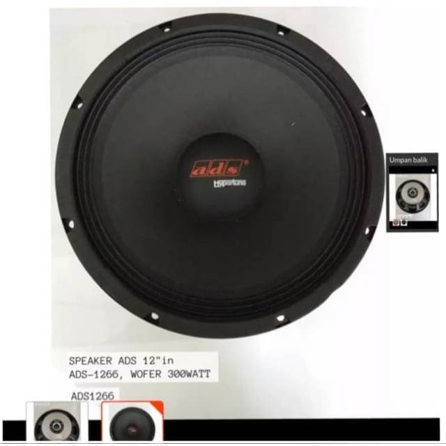 SPEAKER 12INCH PRO ADS 1266