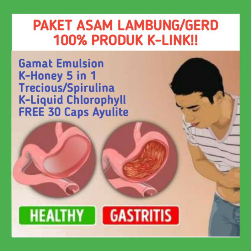 Paket Asam lambung/Gerd Original K-Link