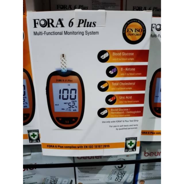 Fora 6 Plus / Muticheck Blood Glucose / Fora / Alat Cek Darah / Fora 6 Plus