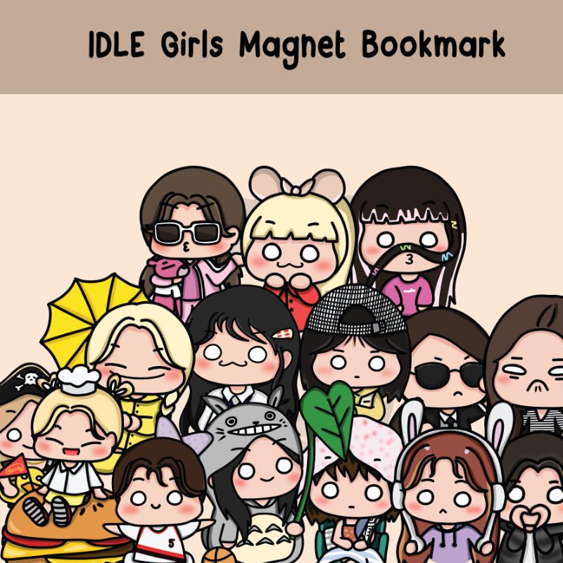 

Cute Girls Bookmark / Pembatas Buku