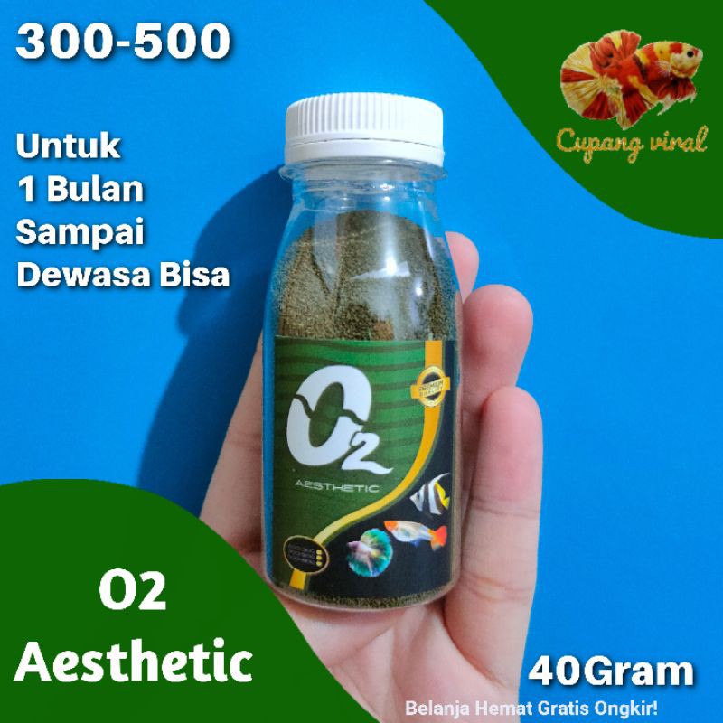 O2 Aesthetic - Pelet Ikan Hias 300-500 40Gram