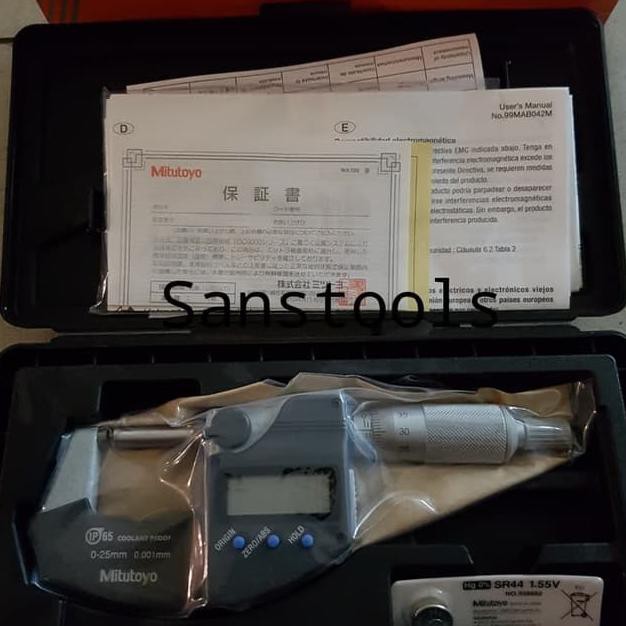 Mitutoyo 293-230-30 digital outside micrometer 0-25mm mikrometer Japan
