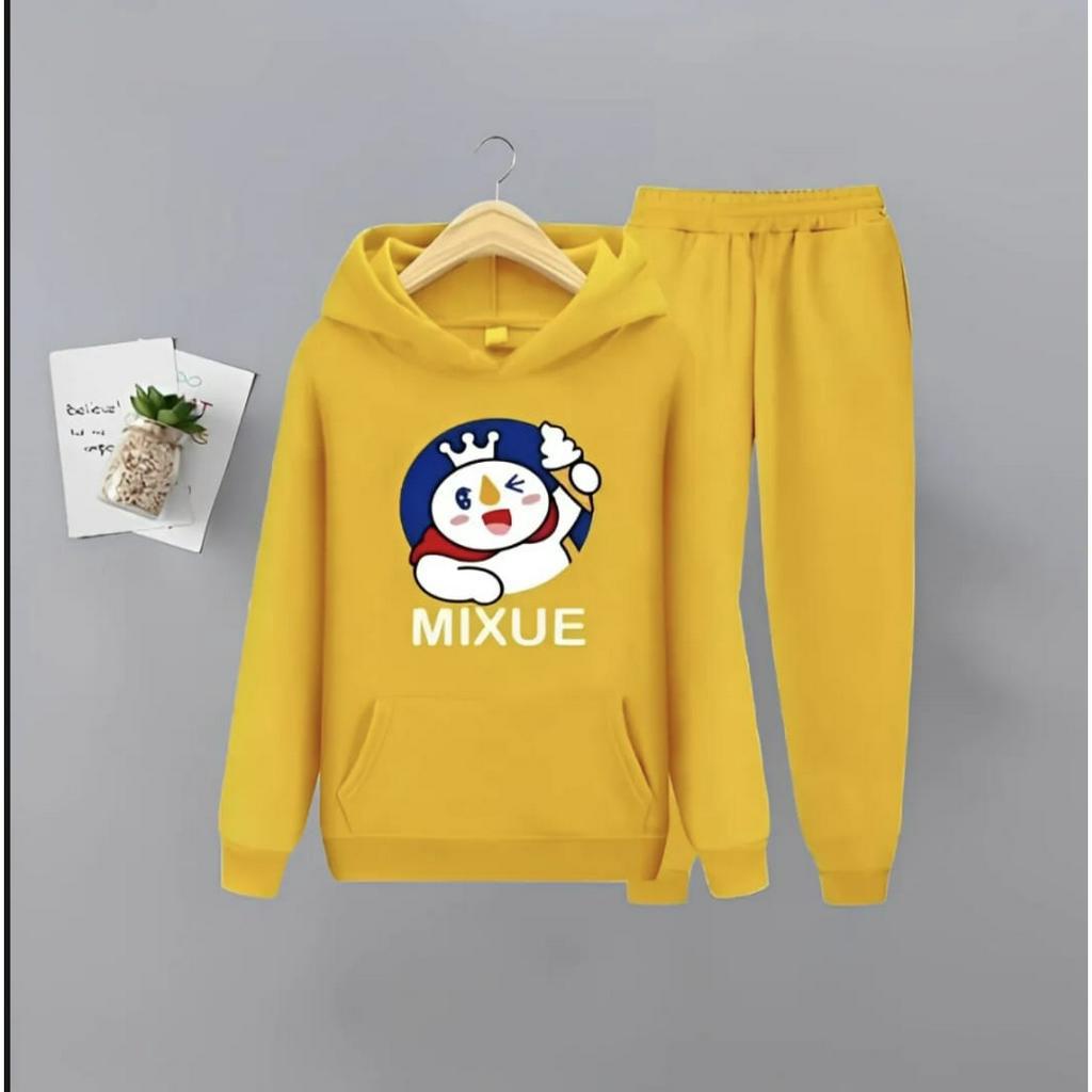 Setelan Baju Hoodie Anak Unisex Setelan Sweater Cardingan Anak Musim Dingin Terbaru 2023