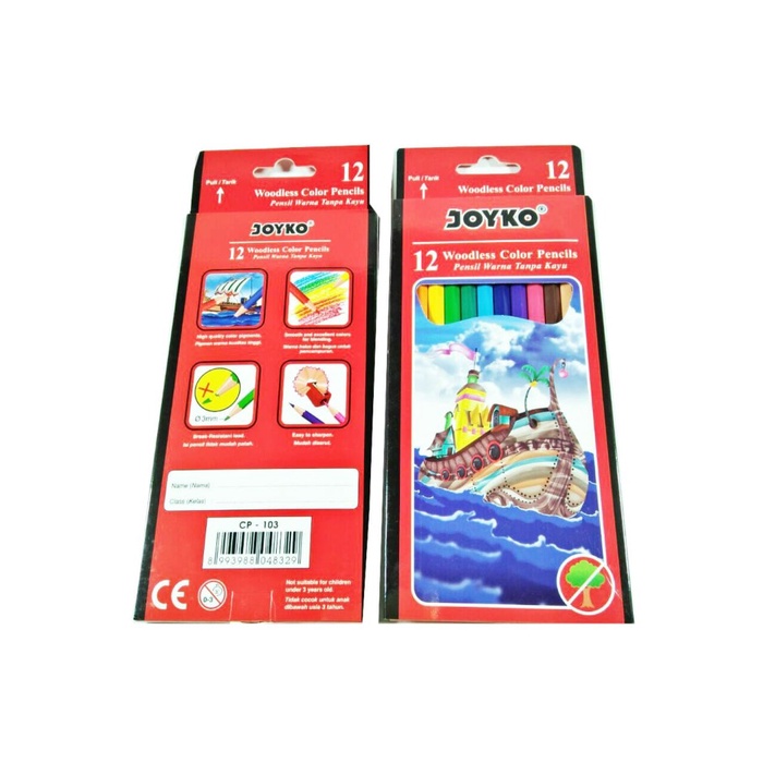 

WARNAPENSIL- PENSIL WARNA JOYKO ISI 12 PCS -PENSIL WARNA