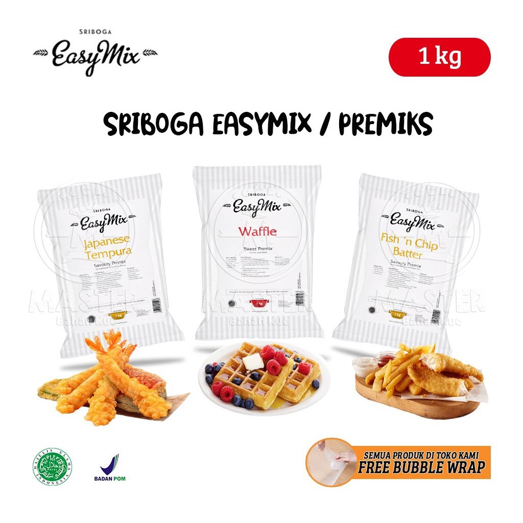 

Tepung Easy Mix Sriboga / Premix / Premiks Instan [1 Kg]