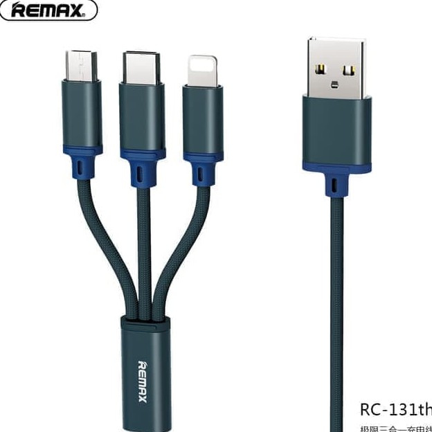 REMAX SERIES GITION  3IN 1 RC-131TH CHARGING DATA CABLE