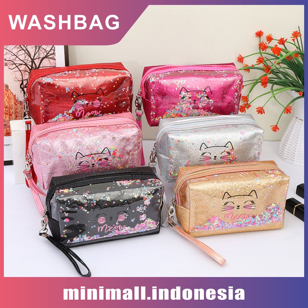 TS10 Washbag Tas Kosmetik Waterproof Anti Air - Travel Bag - Tas Kosmetik - Pouch kosmetik - Washbag