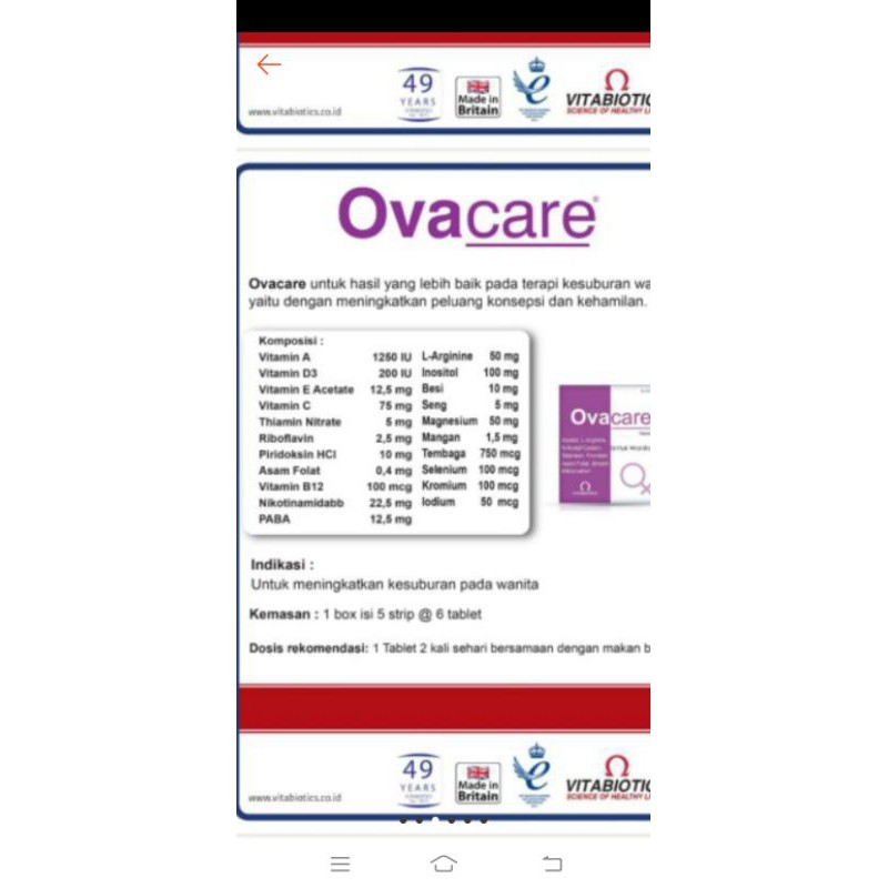 Ovacare dan Oligocare 1 BOX (BISA MIX)