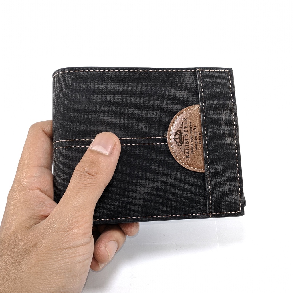 Dompet Lipat Pria Balisi New Varian Dengan Resleting Tanam