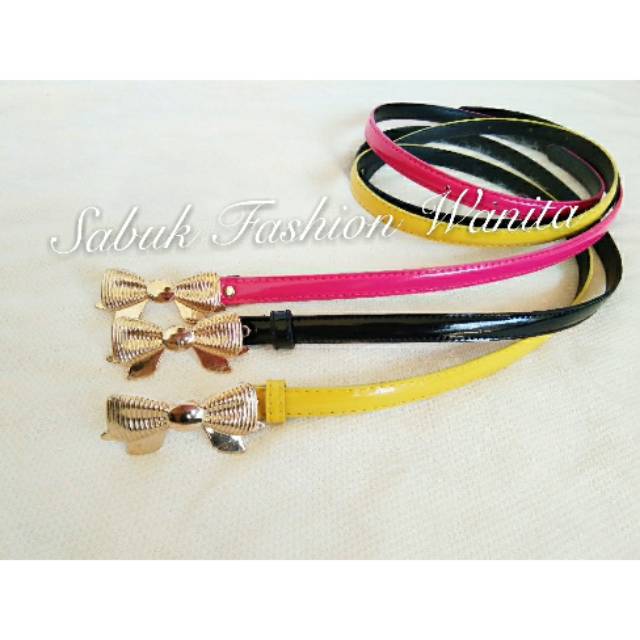 Sabuk fashion wanita model lak pita.gesper dress wanita.