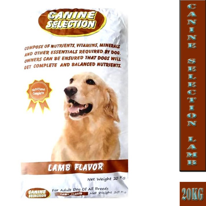 MAKANAN Anjing CANINE SELECTION RASA LAMB 20 KG / DOGFOOD
