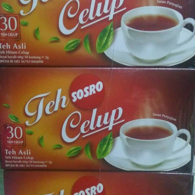 

teh celup sosro 1 box @30 pcs