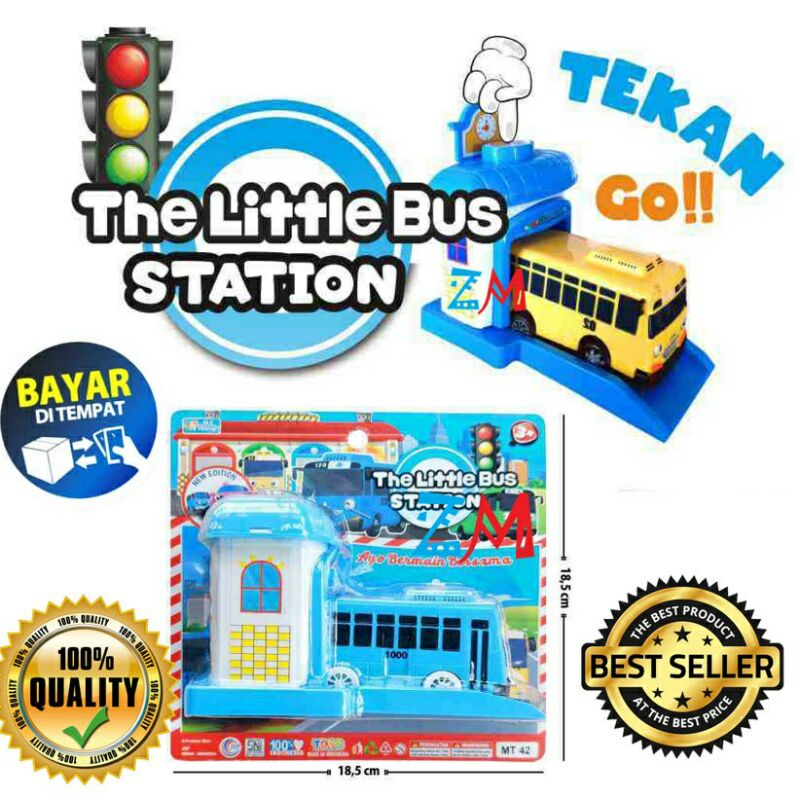 ( BISA COD ) Mainan Anak Little Bus Tayoo MT 42 Tekan dan Jalan Pull Back