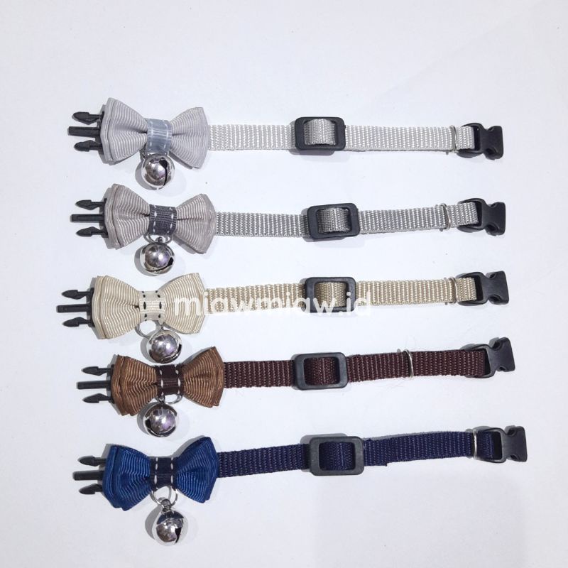 Kalung Kucing Pita Mini Lonceng 14mm Kitten Adult by Miaw Miaw