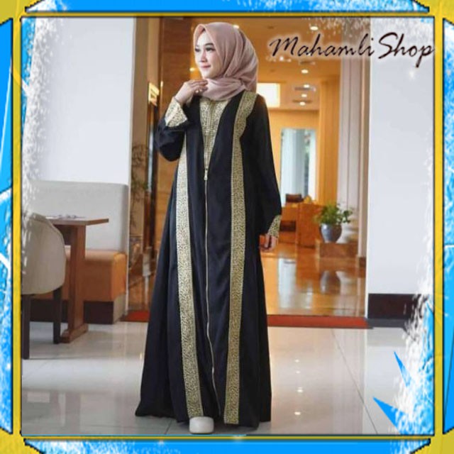ABY 157 ABAYA BORDIR TAJMAHAL (nissa sabyan) COUPLE GAMIS JUBAH SYARI