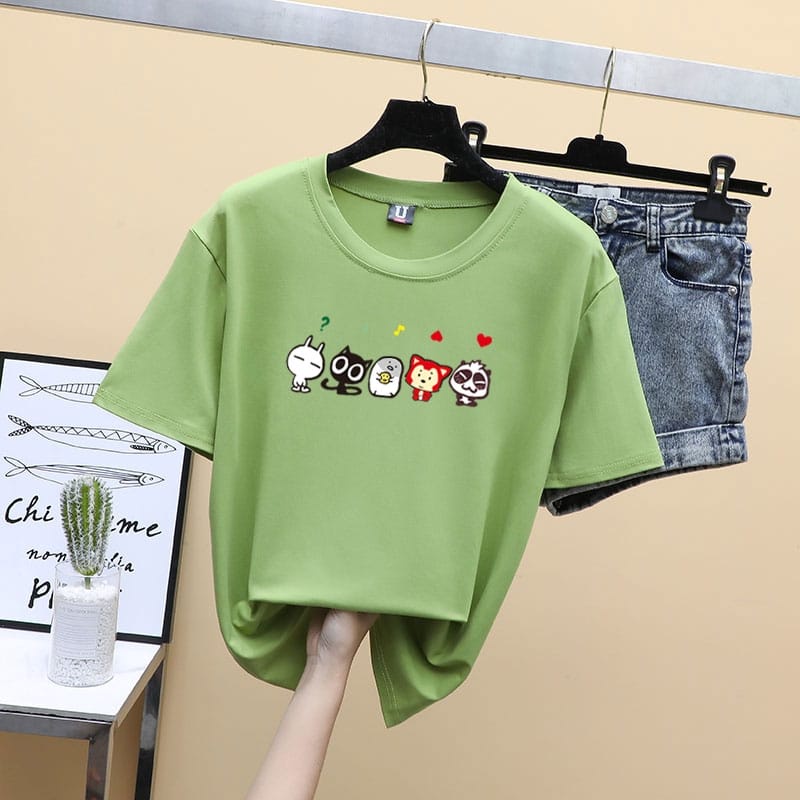 MYSTIQUE.ID-BAJU KAOS ANIMALS T-SHIRT LUCU DAN AESTHETIC