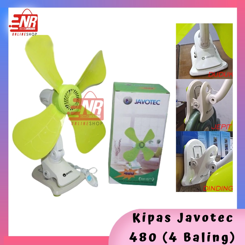 Kipas angin javotec 480 / kipas angin jepit