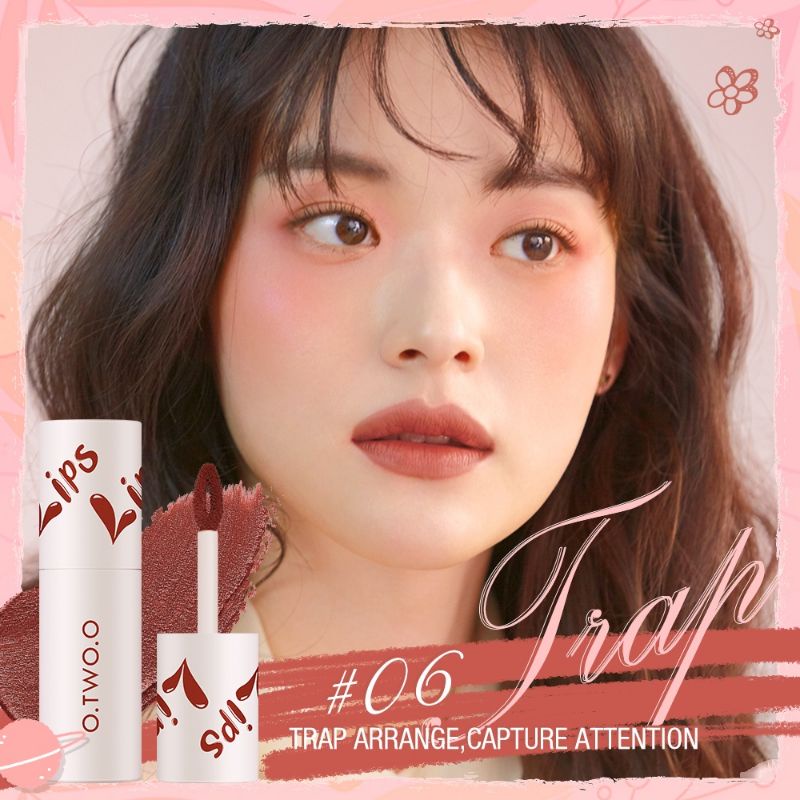 (2 in 1) O.TWO.O Matte Lip Matte and check stick Waterproof Lip Tint &amp;