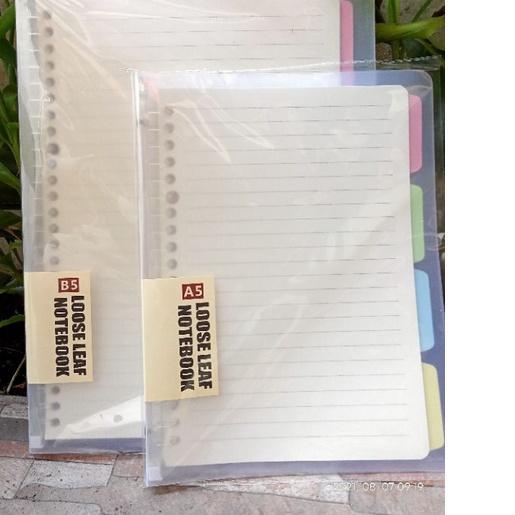 

SHOPEE MALL BINDER TRANSPARAN SLIM SMART RING FILE BINDER A5