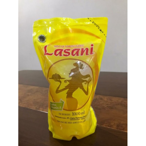 

minyak goreng 1000ml /1Liter kemasan refill lasani sania sanco