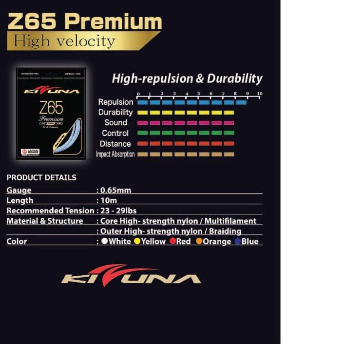 Senar Badminton Kizuna Z65 Senar Bulutangkis Kizuna Z 65