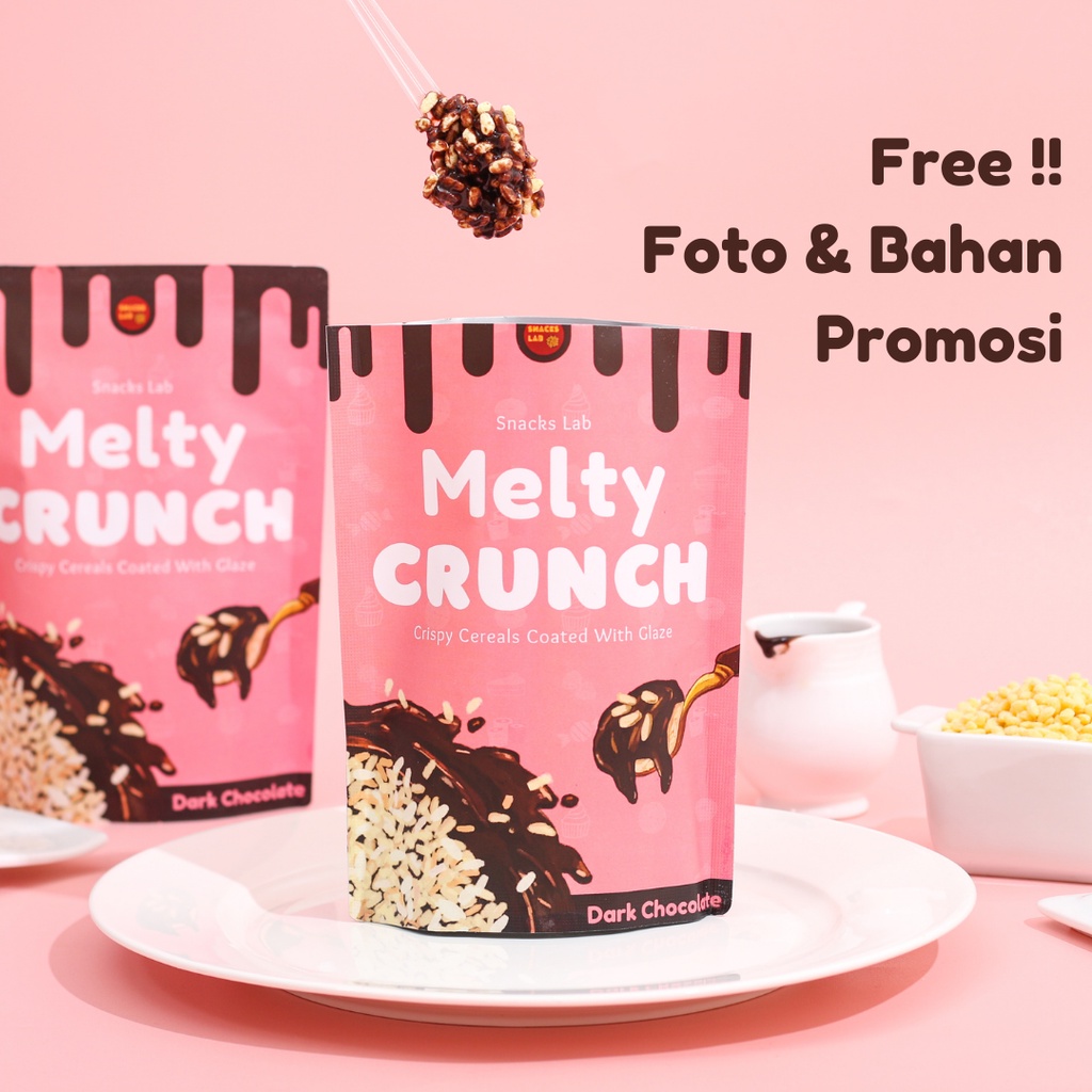 Paket RESELLER MELTY CRUNCH 10pcs I Snack Cokelat Lumer Crunchy