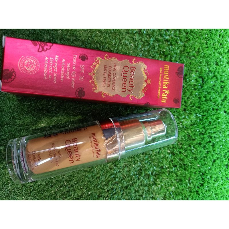 mustika ratu high coverage foundation matte finish caramel