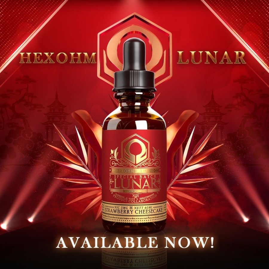 Lunar Hexohm By Emkay 60ML Strawberry Cheesecake authantic liquid