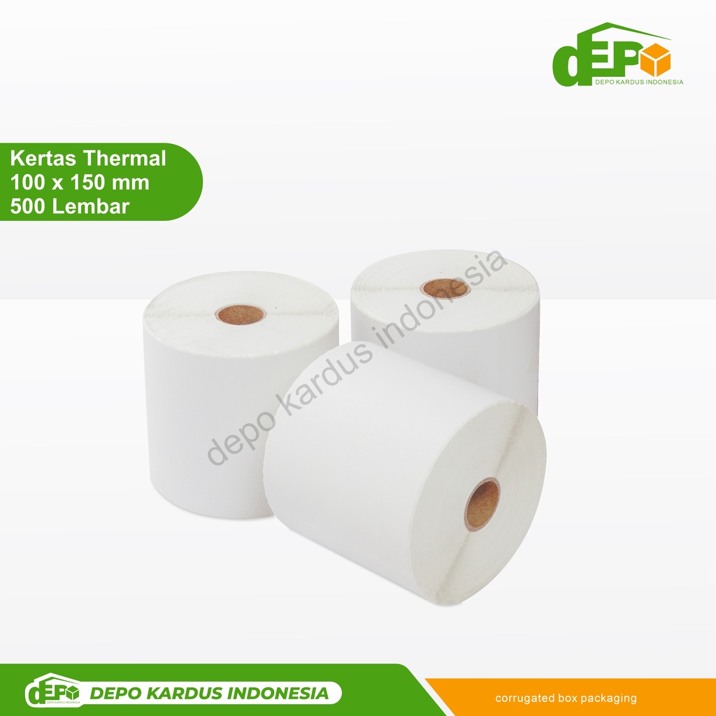 

Resi Thermal 100x150 mm isi 500 lembar A6 kertas/thermal/resi/labelbarcode