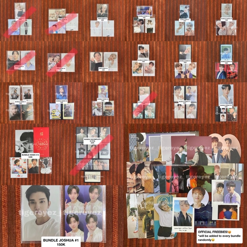 [READY STOCK] SEVENTEEN HOSHI JOSHUA PHOTOCARD GRID PENDANT TTT HAPPY ENDING AN ODE HENGGARAE AL1 KN