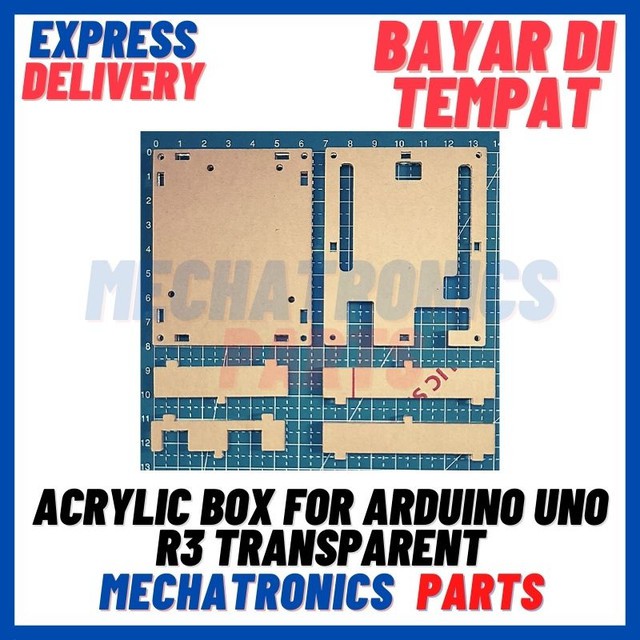 [SEN-9031] ACRYLIC BOX FOR ARDUINO UNO R3 TRANSPARENT CASING KOTAK TRANSPARAN