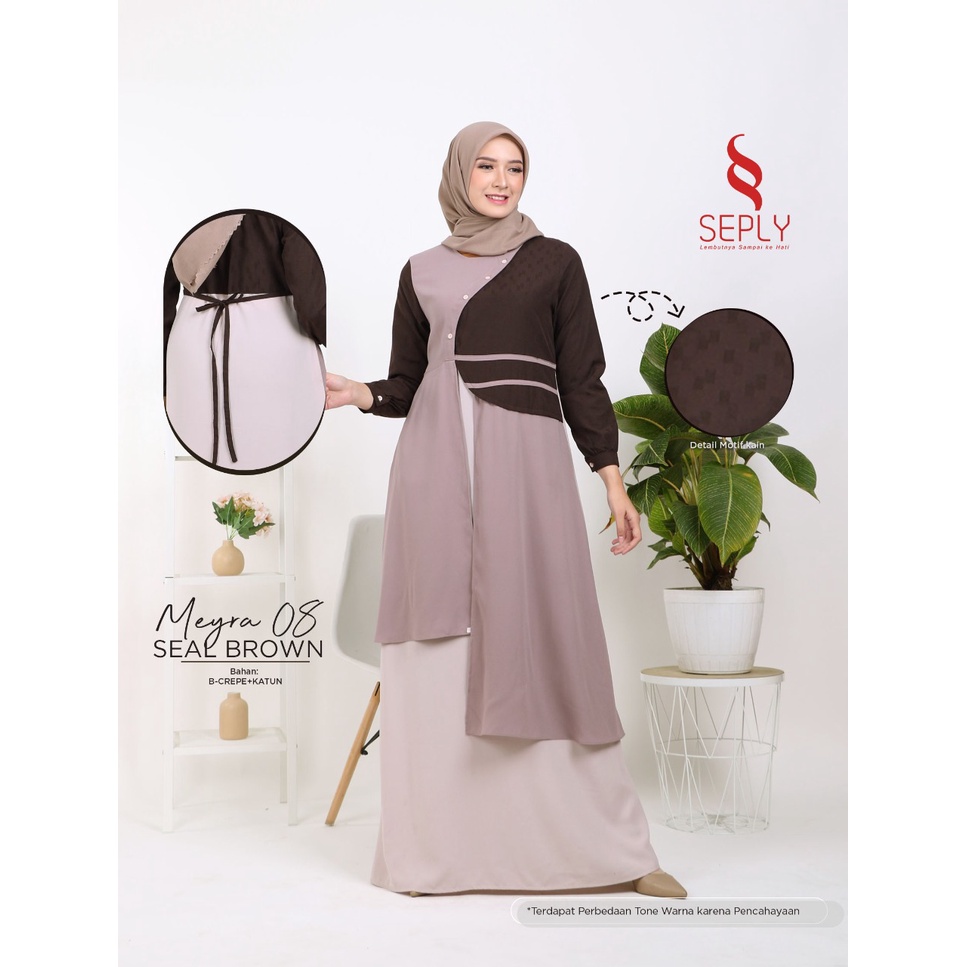 GAMIS TERBARU 2021 SEPLY MEYRA 08 SEAL BROWN