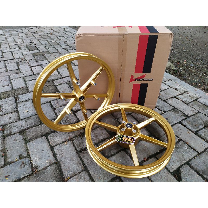 Velg Pelek Racing Rossi VRossi Palang 6 Copy Rcb Honda Sonic Ukuran 160/185