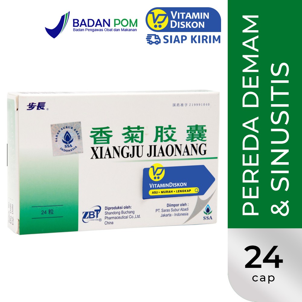 Buchang Xiangju Jiaonang 24 Caps Ssa | Obat Peredakan Demam Dan Sinusitis