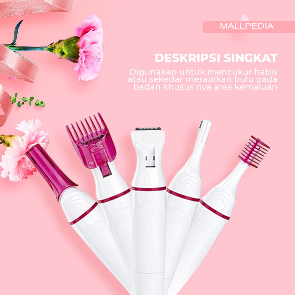 Alat Pencukur Bulu Kemaluan Kumis Ketiak Rambut 5in-1 Trimmer Shaver Elektrik Gn-062  MPRO2