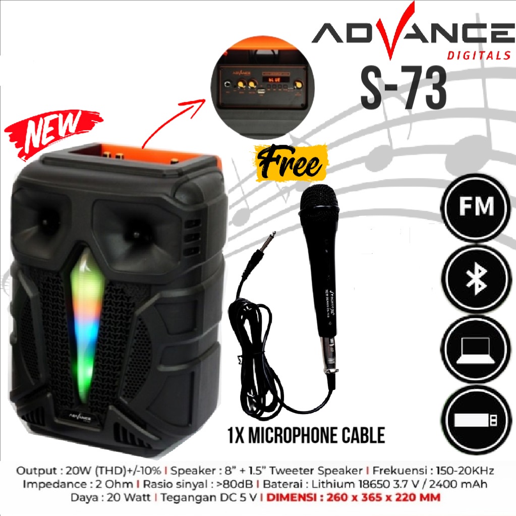 Speaker Portable Advance S73