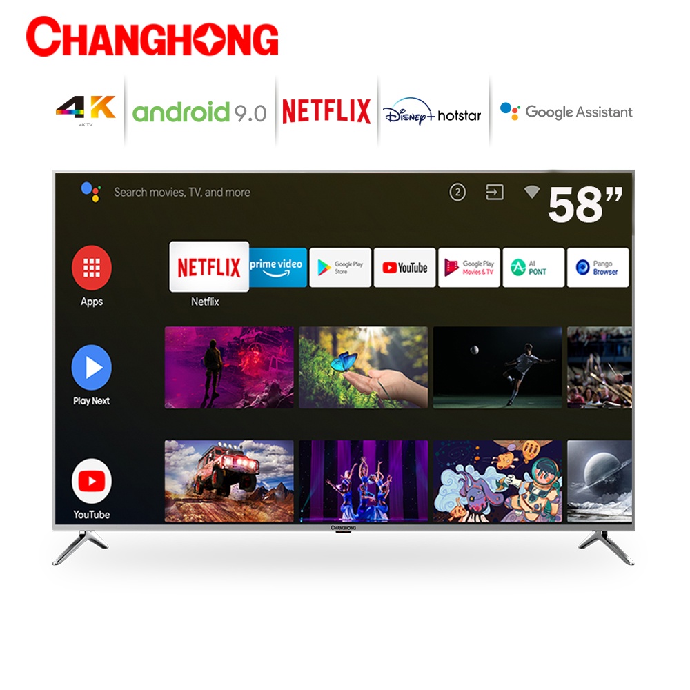Changhong 58 Inch Smart UHD Android TV Led 4K U58H7A