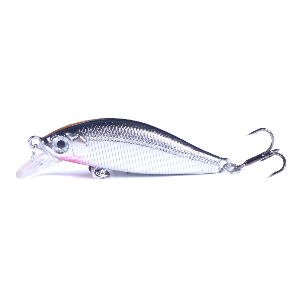 HENGJIA 6PCS Mini Sinking Minnow Umpan Pancing 50mm 3g Swimbait Fishing Lure Bass Wobbler Ikan Kecil Kail Memancing Kait